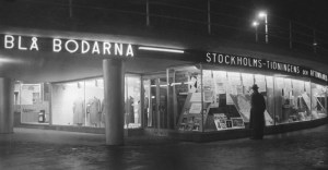 Blå bodarna. Upphov: Almberg & Preinitz. Stockholms Stadsmuseum. CC: By, Nc, Sa