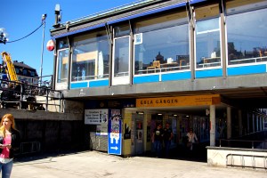 Gula gångens södra ingång i dag.