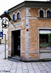 Lagerqvist Järn i hörnet av Vretgränd och Dragarbrunnsgatan i Uppsala.