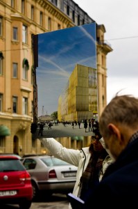 Guldkuben tidigt på morgonen. Se ett sådant folkliv!